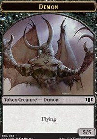 Demon (5/5) // Zombie (Black) Double-sided Token Average Demon (5/5) // Zombie (Black) Double-sided Token Average
